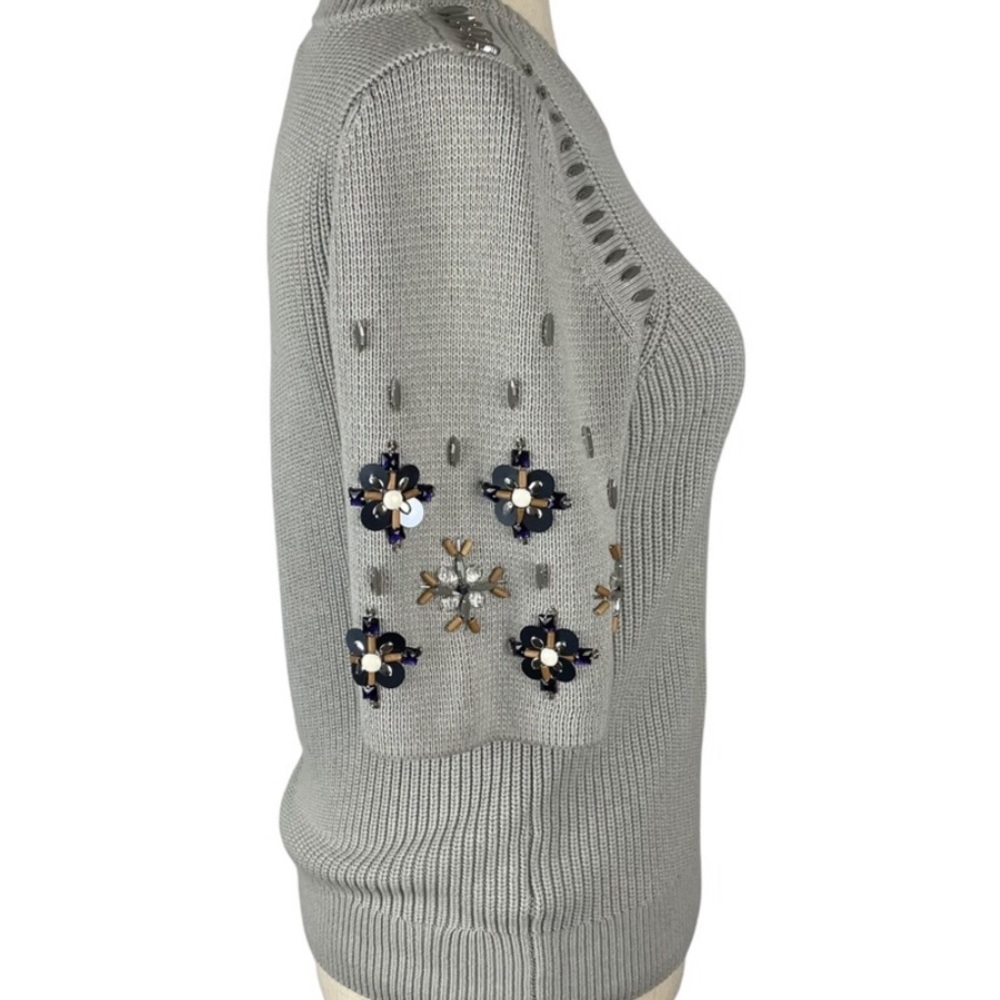 GUC Banana Republic Beaded Short Sleeve Sweater